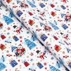 Бумага упаковочная новогодняя глянцевая «Зимушка», 70×100 см, 1 лист - Фото 3