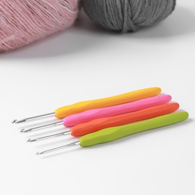 Набор крючков для вязания, d = 2-3,5 мм, 14 см, 4 шт, цвет разноцветный (комплект 2 шт)