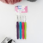 Набор крючков для вязания, d = 2-5 мм, 14 см, 4 шт, цвет разноцветный - Фото 4