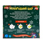 Ёлочные шары под раскраску на новый год «С Новым годом», краски, 4 шт, новогодний набор для творчества 7003854 - фото 12545205