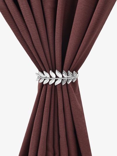 Подхват для штор «Ветка», 10×4 см, 32 см, цвет серебряный