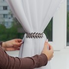 Подхват для штор «Ветка», 10 × 4 см, 32 см, цвет серебряный - Фото 6