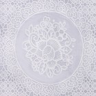 Клеёнка на стол ажурная Lace «Роуз», ширина 137 см, рулон 20 метров, толщина 0,2 мм, цвет белый - Фото 5