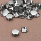 Хольнитен «Круг», d = 10 мм, 4 крепления, 50 шт, цвет серебряный - Фото 1