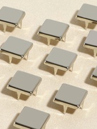 Хольнитен «Квадрат», 10×10 мм, 4 крепления, 50 шт., цвет серебряный - Фото 3