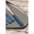 Набор столовых приборов «Вако», 24 предмета, цвет синий - фото 804654776