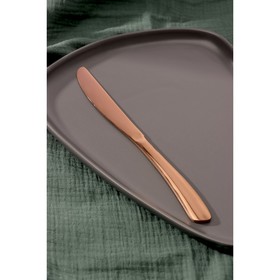 Нож столовый из нержавеющей стали Magistro «Эми», h=22,5 см, на подвесе, цвет бронзовый