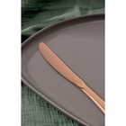 Нож столовый из нержавеющей стали Magistro «Эми», длина 22,5 см, на подвесе, цвет бронзовый - Фото 2