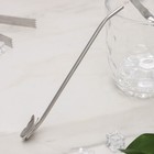 Ложка-трубочка для коктейля из нержавеющей стали «Бабочка», длина 21 см, цвет серебряный - фото 4641066