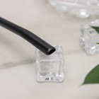 Ложка-бомбилья из нержавеющей стали для матэ, 17,5×2 см, цвет чёрный - Фото 3