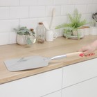 Лопата для пиццы из нержавеющей стали «Общепит», 83×23×2 см, полотно 23×26 см, толщина 1.5 мм - Фото 3