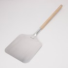 Лопата для пиццы из нержавеющей стали «Общепит», 83×23×2 см, полотно 23×26 см, толщина 1.5 мм - Фото 4