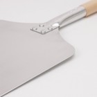 Лопата для пиццы из нержавеющей стали «Общепит», 83×23×2 см, полотно 23×26 см, толщина 1.5 мм - Фото 5