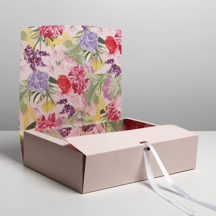 Коробка подарочная складная двухсторонняя, упаковка, «Girl», 31 х 24.5 х 8 см