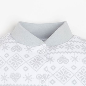 Комбинезон Крошка Я "Снежинка", рост 74-80 см, белый