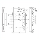 Замок врезной тяж «Балашиха» ЗВ9 143.0.0 Х б/о 7546335