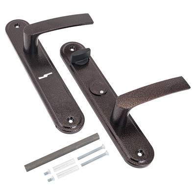 Комплект ручек «Балашиха» НР 0601 для замков ЗВ9 144 / ЗВ9 154 правый, медный