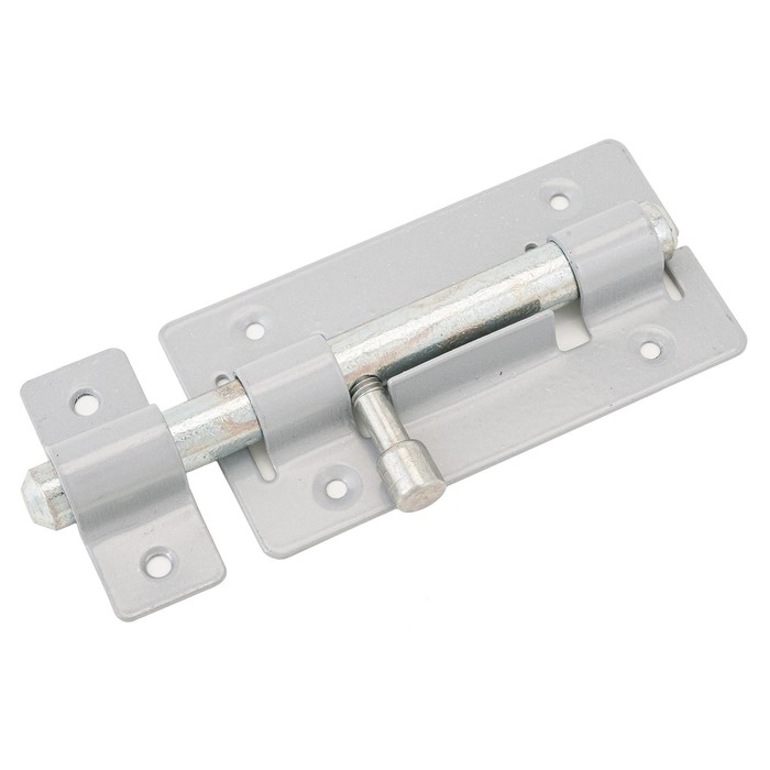 Засов «Киров» Секрет ЗД-01, круглый, серый металлик - Фото 1