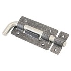 Засов Киров Секрет ЗД-03, круглый, Г-образный, цвет античное серебро - Фото 1