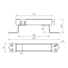 Ручка-скоба «Киров» Секрет РСД-120, цвет светлое дерево - Фото 2