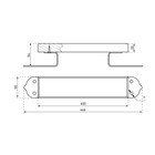 Ручка-скоба «Киров» Секрет РСД-400, цвет светлое дерево - Фото 2