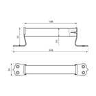 Ручка-скоба «Киров» Секрет РСД-180, круглая, цвет светлое дерево - Фото 2