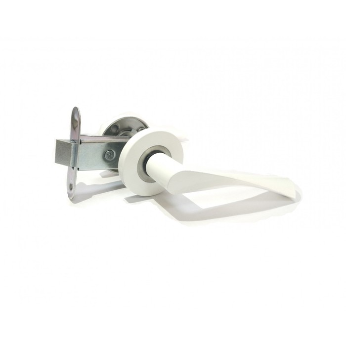 Защелка дверная Д-град Зенит ЗЩ2.07, белый - Фото 1