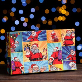 Подарочная коробка "Рop-art новогодний 1", 24 х 14 х 5 см