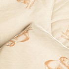 Одеяло одноигольная стежка Овечья шерсть 140х205 см, 300 гр, пэ, чемодан - Фото 3