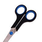 Ножницы канцелярские 17см пластиковые ручки, цвет микс - Фото 6