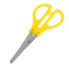 Ножницы 13 см (+-0.5 см) пластиковые ручки, МИКС, закругленные концы, лезвие с линейкой - Фото 5