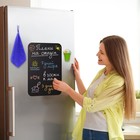 Доска на холодильник магнитно-меловая 42 х 30 см, BRAUBERG, с мелками, магнит и салфетка - Фото 3