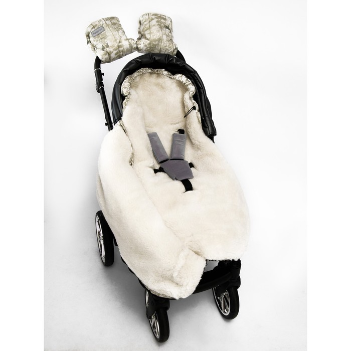 Конверт зимний Snowy Baby, рост 105 см, цвет олени/бежевый - фото 1912549061