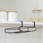 Держатель для бокалов подвесной Доляна, 28×16×7.5 см, чёрный - Фото 3