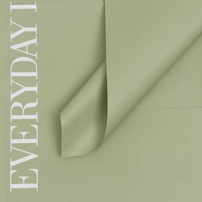 Плёнка в листах для цветов и декора, зеленый, 58×58 см - Фото 1