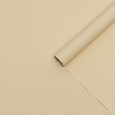 Пленка матовая для цветов и флористики, тёплый беж, 70 микрон, 57 см×10 м