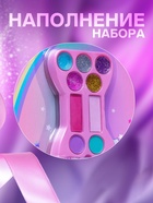 Подарочный набор косметики для девочек: тени для век, оттенки МИКС - Фото 2