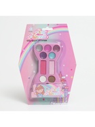 Набор косметики для девочек тени для век, блеск для губ, румяна, микс - Фото 4