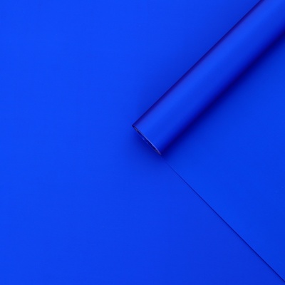Плёнка матовая для цветов и флористики, 0.58×10 м, 70 мкм, синий