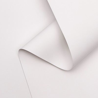 Плёнка матовая для цветов и букетов, 0.58×10 м, 70 мкм, белый