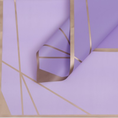 Плёнка для цветов и флористики, лиловый 58×58 см