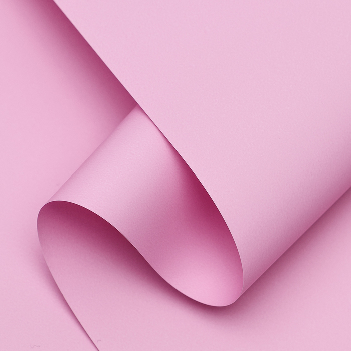 Плёнка матовая для цветов и букетов, 0.5×10 м 65 мкм, пастельная серия, маджента - Фото 1