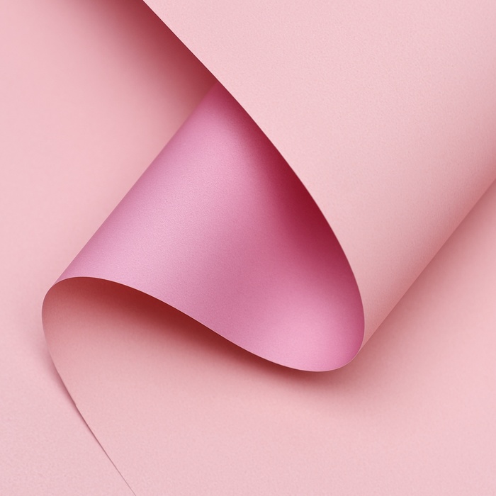 Плёнка матовая для цветов и букетов, двухсторонняя 0.5×10 м, пастельная серия, 65 мкм - Фото 1