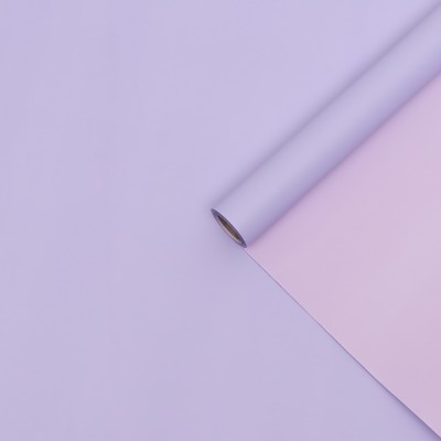 Плёнка матовая для цветов и букетов, двухсторонняя 0.5×10 м, пастельная серия, 65 мкм