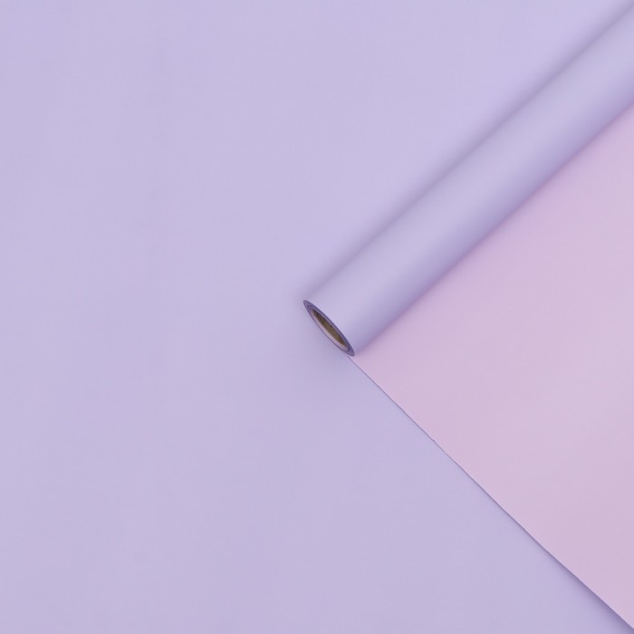 Плёнка матовая для цветов и букетов, двухсторонняя 0.5×10 м, пастельная серия, 65 мкм - Фото 1