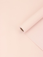 Плёнка матовая для цветов и букетов, двухсторонняя, пастельная серия, 65 мкм, розовый, 0.5×10 м - Фото 1