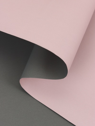 Плёнка матовая двухсторонняя 0.5×10 м, пастельная серия, 65 мкм, серый + чайная роза