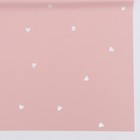 Плёнка в листах для цветов и декора, 58×58±5% см, «Сердечки», нежно - персиковая, 65 мкм - Фото 3