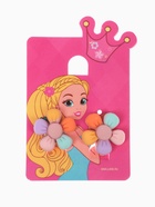 Серьги-клипсы детские Выбражулька «Цветочек пятилистник», цветные - Фото 4