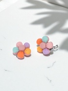 Серьги-клипсы детские Выбражулька «Цветочек пятилистник», цветные - Фото 5